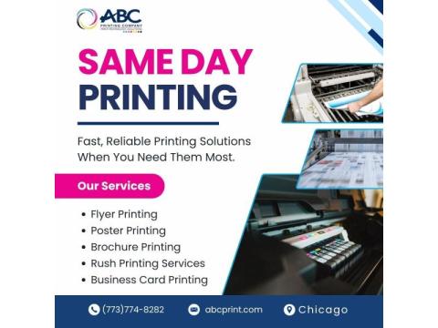 Same Day Printing in Chicago