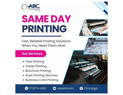 Same Day Printing in Chicago