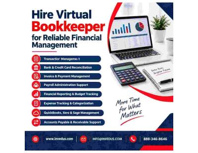 Hire Virtual Bookkeeper for Accurate Books and Reports