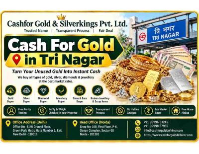 Cash For Gold in Tri Nagar with Best Value Today