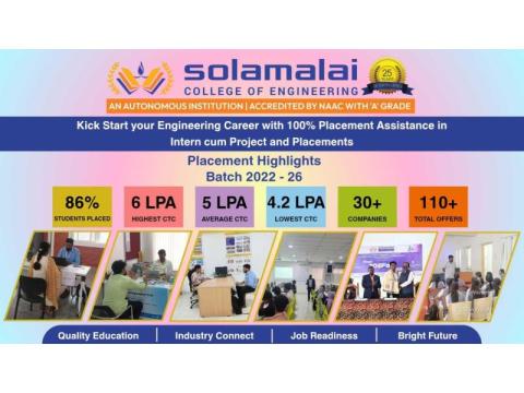 Lateral Entry Admission 2026 - 27 for Engineering Courses in Madurai