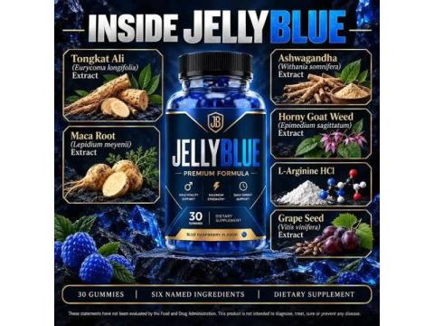 JellyBlue Gummies|A Convenient Approach to Daily Male Vitality Support|