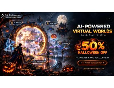 AI-Powered Virtual Worlds Are Growing Fast — Get 50% OFF Metaverse Game Development This Halloween 🎃