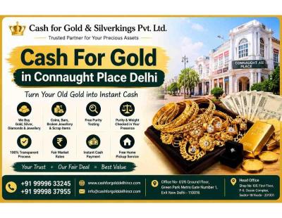 Cash For Gold in Connaught Place Delhi for Quick Cash