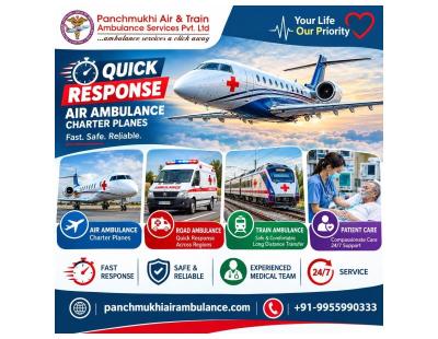 Panchmukhi Hi Tech Air Ambulance from Ranchi- a reliable support offered 24/7