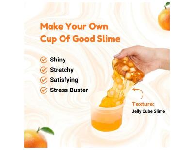 Find Soft Jelly Cube Slime for Children for Fun DIY Play