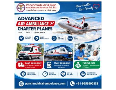 Panchmukhi Hi Tech Air Ambulance in Guwahati- Emergency Evacuation Support Any time