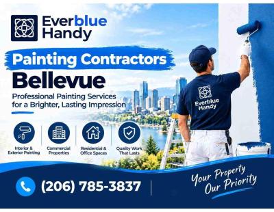 Painting Contractors Bellevue | Reliable Commercial Painting Services by Everblue Handy