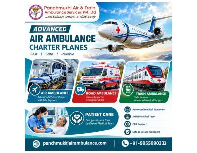 Panchmukhi Emergency Air Ambulance in Hyderabad- coordinated hospital-to-hospital transfer