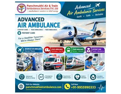 Panchmukhi Air Ambulance Cost from Kolkata- low cost booking and arrangements