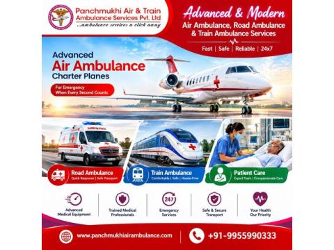 Panchmukhi Hi Tech Air Ambulance in Guwahati- Nationwide Air Ambulance