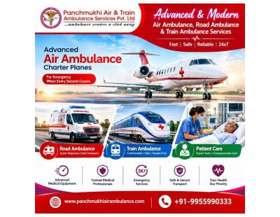 Panchmukhi Hi Tech Air Ambulance in Guwahati- Nationwide Air Ambulance