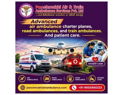 Panchmukhi Affordable Air Ambulance in Ranchi- Specialized ICU Transfer