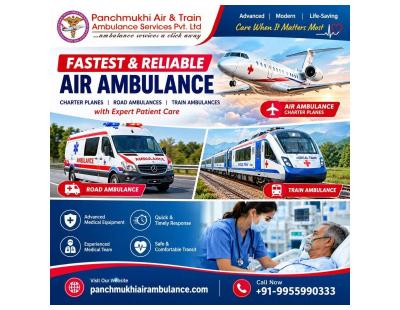 Panchmukhi Air Ambulance from Kolkata - safety is paramount of our service