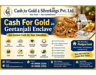Reliable Cash For Gold in Geetanjali Enclave for Cash