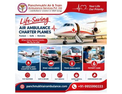 Panchmukhi Affordable Air Ambulance in Bangalore- Reliable Air Transport