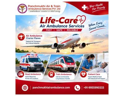 Panchmukhi ICU Air Ambulance in Mumbai- well protected environment