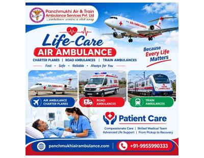 Panchmukhi Air Ambulance Cost from Varanasi- Cost effectiveness Implied during booking