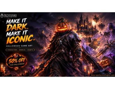 Get 50% OFF Game Art Outsourcing This Halloween