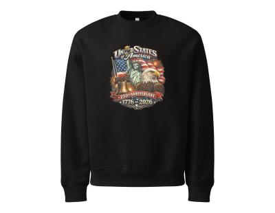 Get USA Flag Oversized Crewneck Sweatshirt for Patriotic Style