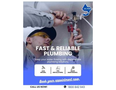 FAST & RELIABLE PLUMBING SERVICES IN MELBOURNE!
