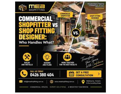 Commercial Shopfitter vs Shop Fitting Designer – Who Handles What?