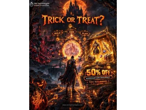 Beyond Play-to-Earn: Build the Next Blockchain Game with 50% OFF This Halloween!