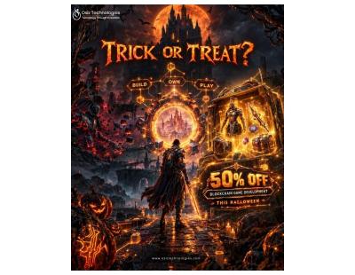 Beyond Play-to-Earn: Build the Next Blockchain Game with 50% OFF This Halloween!