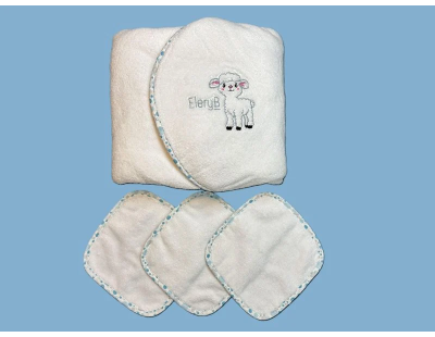 Luxury Blue Hooded Towel for Babies Online in the USA | EleryB