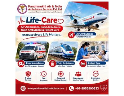 Panchmukhi Air Ambulance in Patna- Making Medical Transfers Efficient