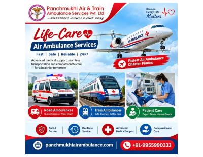 Panchmukhi Air Ambulance Cost from Ranchi- Critical Care Travel Between Hospitals