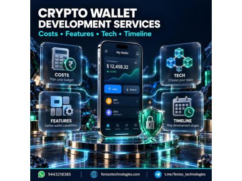 Crypto Wallet Development Services: Costs, Features, Tech & Timeline