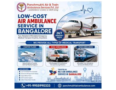 Panchmukhi Low Cost Air Ambulance in Bangalore- Cost efficiency lay while conducting transfer