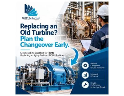 Steam Turbine Suppliers for Plants Replacing an Aging Turbine | NCON Turbines
