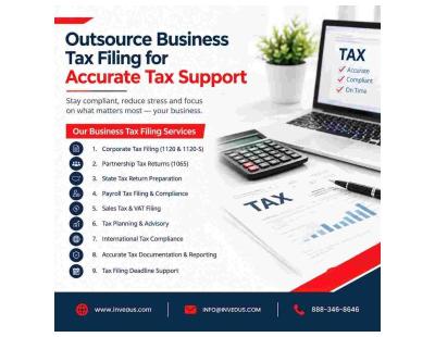 Outsource Business Tax Filing for Professional Tax Services