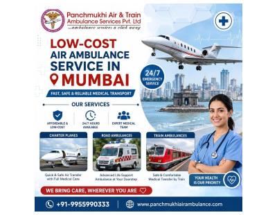 Panchmukhi Air Ambulance in Mumbai- Specialist Transfer Arranged on Time