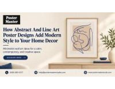 How Abstract And Line Art Poster Designs Add Modern Style to Your Home Decor | Poster Master