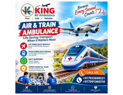 King Best Patient Shifting Ambulance in Raipur- coordinated medical transport