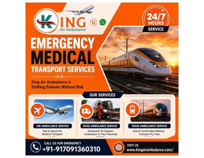 King Low Cost Train Ambulance in Indore- Specialized transfer at lower price