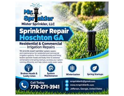 Sprinkler Repair Hoschton GA