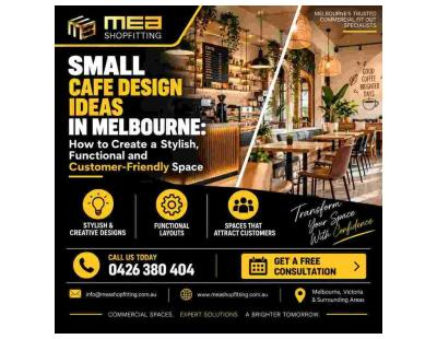 Small Cafe Design Ideas in Melbourne – MEA Shopfitting