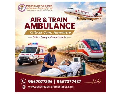 Panchmukhi Train Ambulance in Patna- long distance medical transfer arranged smoothly