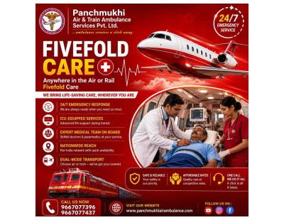 Panchmukhi Train Ambulance in Ranchi- Long Distance Care in Transit