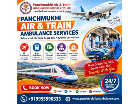 Panchmukhi Train Ambulance Cost from Guwahati- enables low cost train Transfers