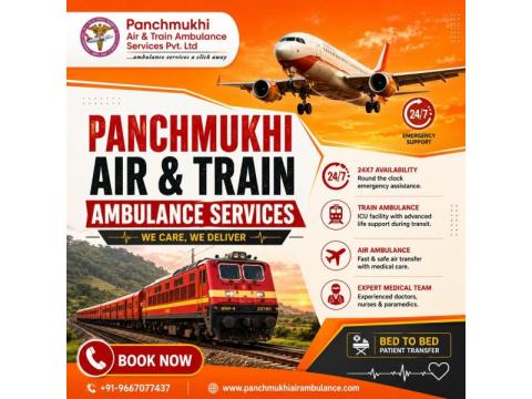 Panchmukhi Train Ambulance in Delhi- Specialist Treatment during Transfer