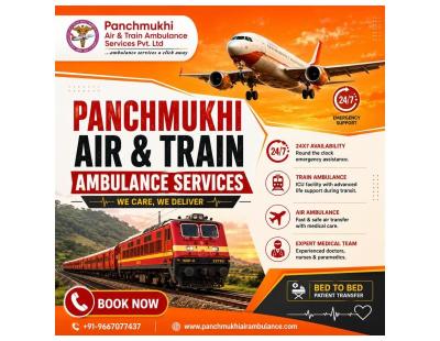 Panchmukhi Train Ambulance in Delhi- Specialist Treatment during Transfer