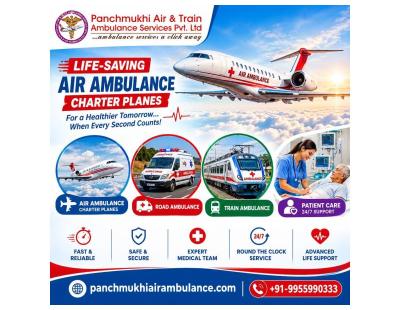 Panchmukhi Affordable Air Ambulance in Patna- Critical Care Transfer arranged with appropriateness