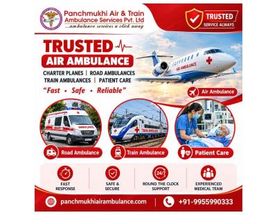 Panchmukhi Low Cost Air Ambulance in Guwahati- Patient Transport Services without Causalities