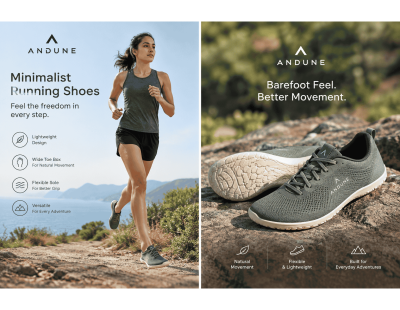 Barefoot running shoes
