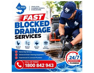 Fast Blocked Drainage Services in Melbourne – Vic Wide Emergency Plumbing